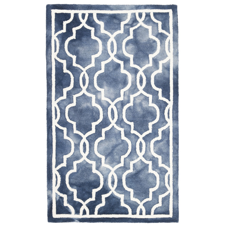 Deschamps Hand Tufted Wool Geometric Rug