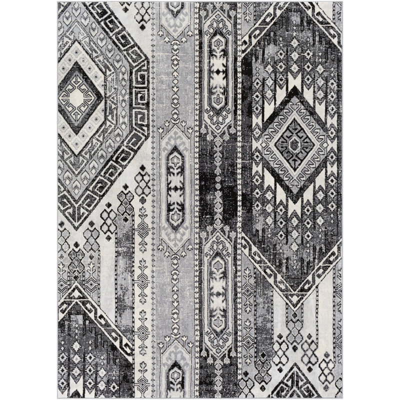LurLine Abstract Indoor Rug, Rectangle 6'7" x 9'6"