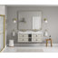 Base de meuble-lavabo mural moderne Ardyn avec tiroirs à fermeture en douceur et tablettes ouvertes (lavabo non inclus)-124006398-124006403