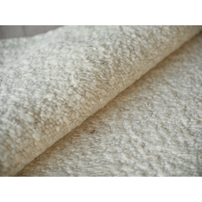 Kokomo Handmade New Zealand Wool, Ivory/Taupe Area Rug, Rectangle 6' x 9'
