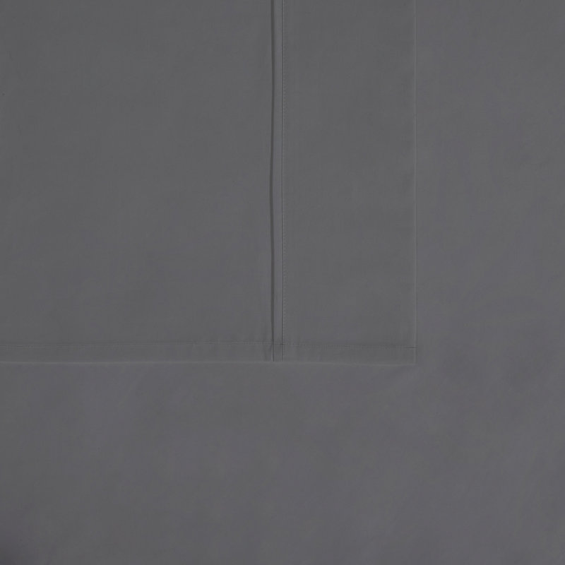 Solid Percale, Gray, Queen Sheet Set with 2 Pillowcases