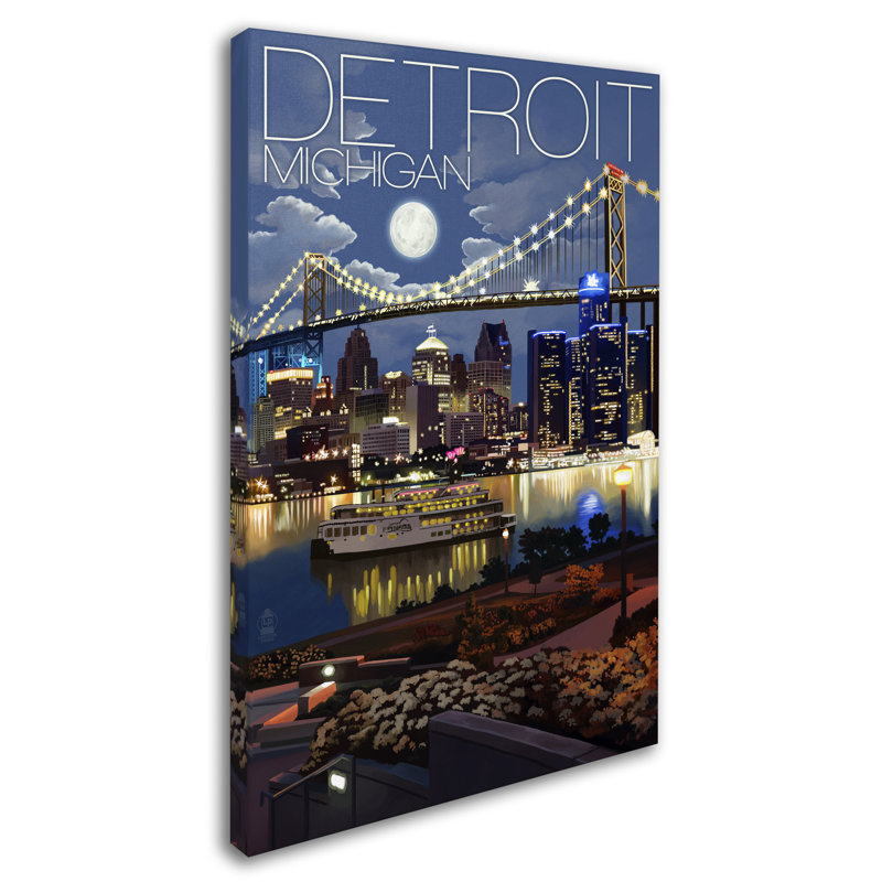 Publicité rétro sur toile Kadey «City 1», H 47 po x l 30 po x P 2 po