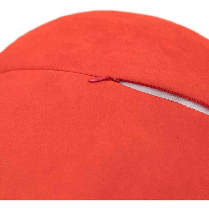  100% Cotton Floor Novelty Pillow Cover & Insert, Orange