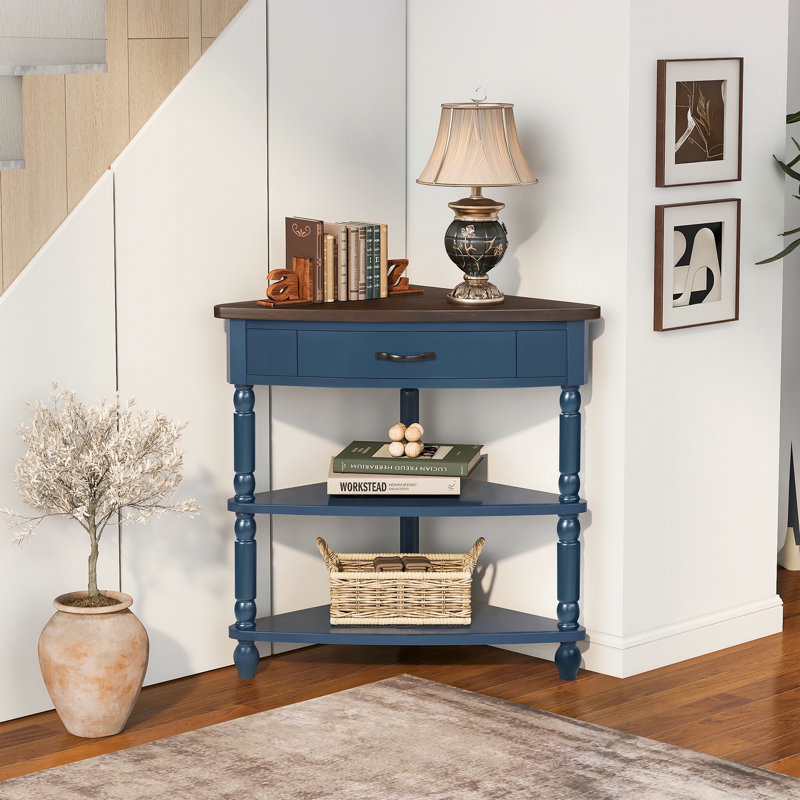Petite table de coin 33,8 po, Marine