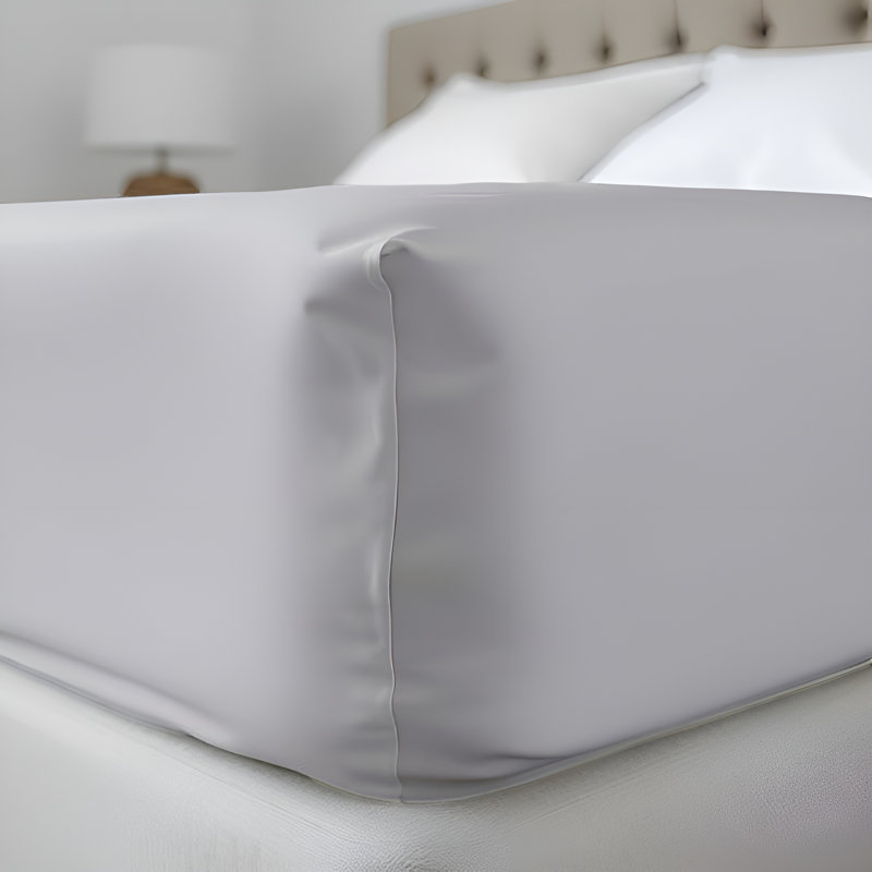 Super Soft Microfiber Deep Pocket Fitted Sheet, Silver, Kingsize (5')