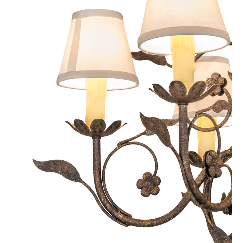 31" Wide Bordeaux 6 Light Chandelier
