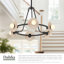 Dahlia 28-in Urban Bronze dimmable LED Chandelier-797214283