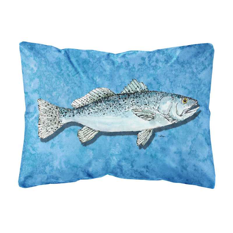Coussin décoratif intérieur/extérieur truite