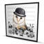 Owl Detective - Reproduction matte encadrée pour le décor de la chambre à coucher
