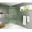Aurora 38 in. x 78 in. Fully Frameless Fluted Radius Single Fixed Shower Panel-1596919605-1504367741
