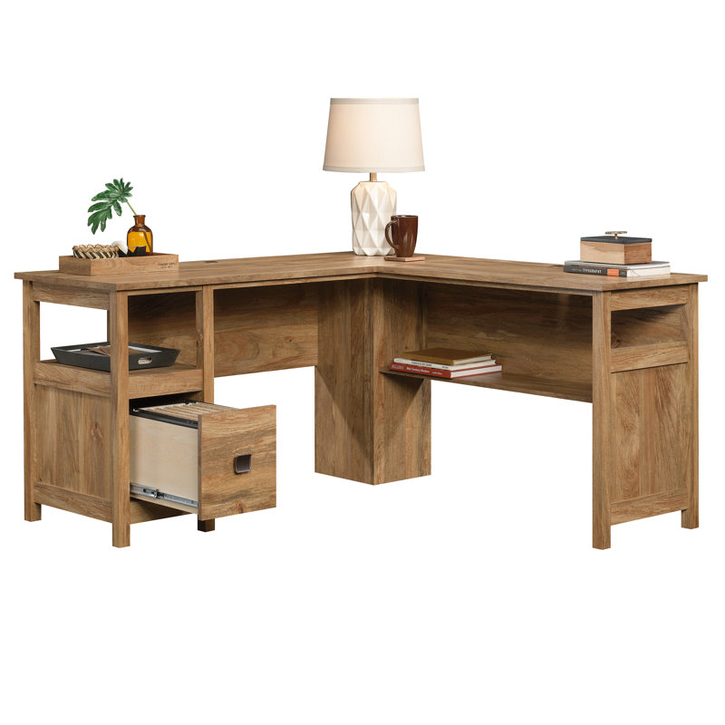 L-Shaped Executive Desk, Sindoori Mango