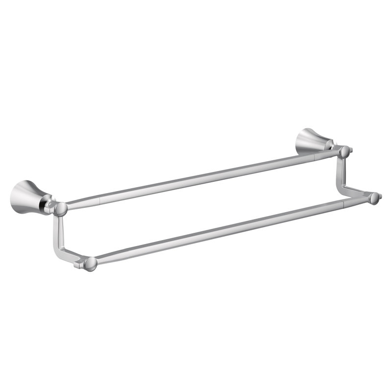 Flara 24" Wall Mounted Towel Bar, Chrome