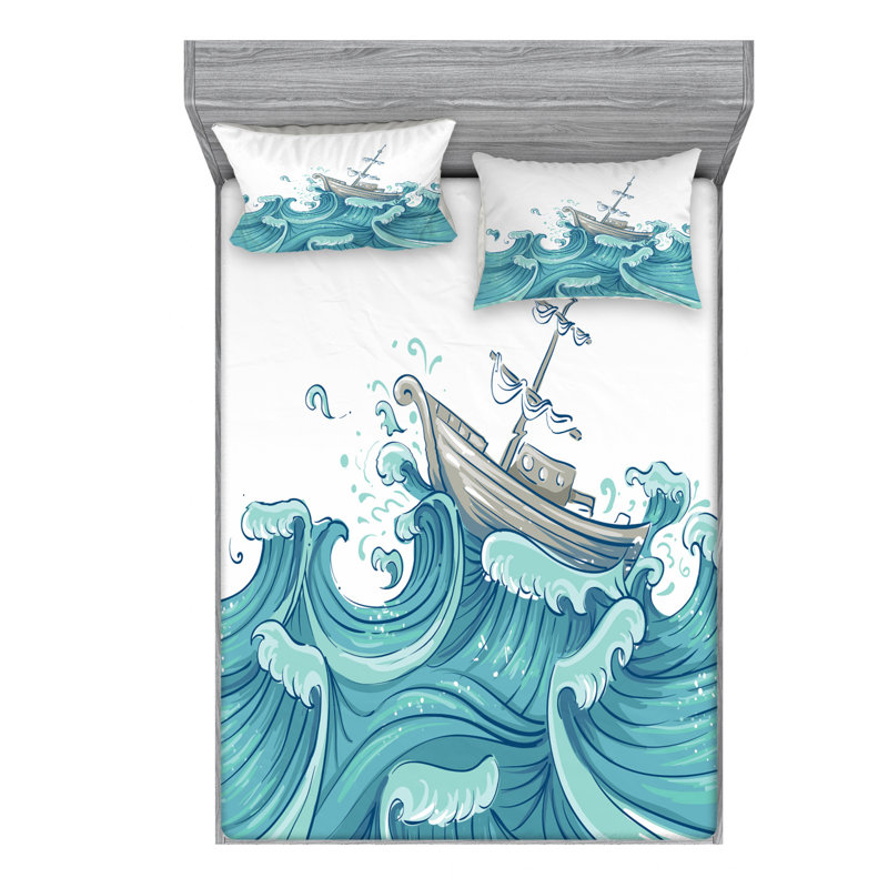 Microfiber Sheet Set, Queen Sheet Set with Fitted Sheet