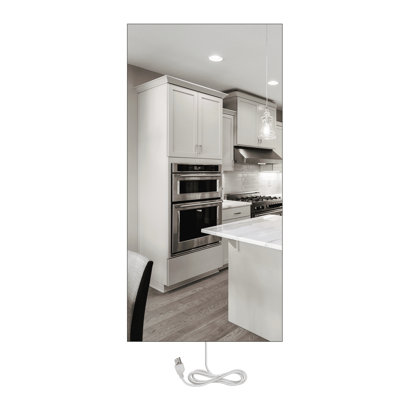 WarmlyYours Ember Mirror Wall Mounted Radiant Panel Heater 47