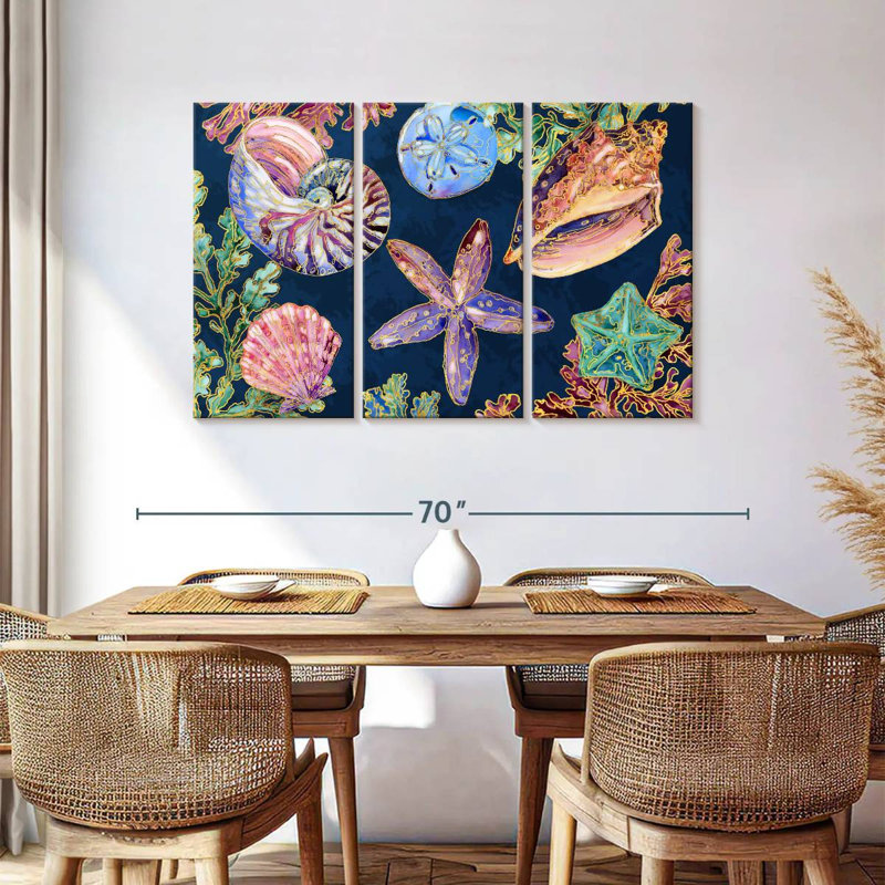 Aletra Spectrum Shells Horizontal, 36" H x 57" W
