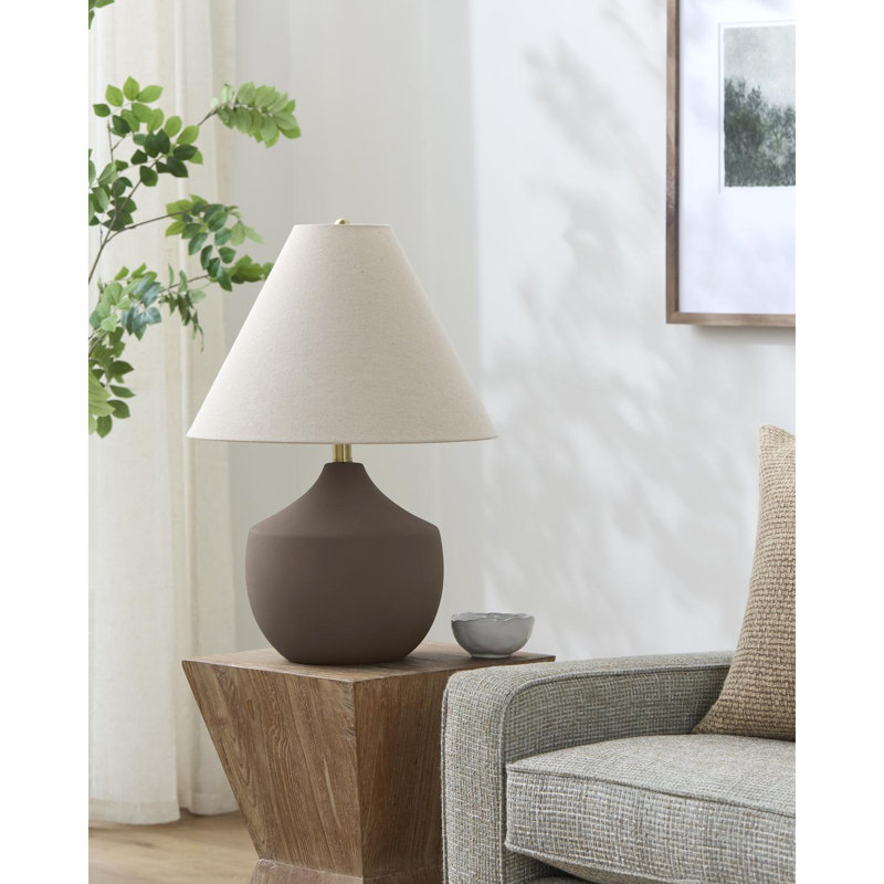 Torhild Table Lamp, Dark Brown