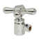 LA-Style Pedestal Sink Kit with P-Trap, Supply lines, Flanges and Cross Handle Angle Stops