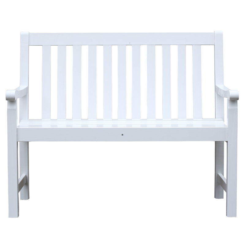 Ardlow Solid Wood Pine Outdoor Bench, H91 x W109 x D64cm