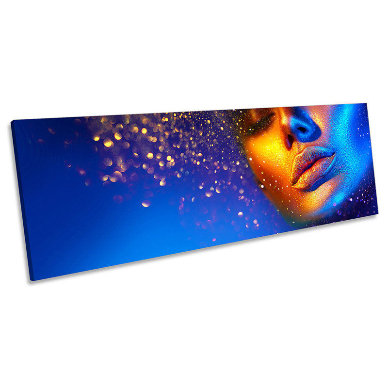 Beauty Model Salon - Wrapped Canvas Panoramic Print, 30.48cm H x 91.44cm W