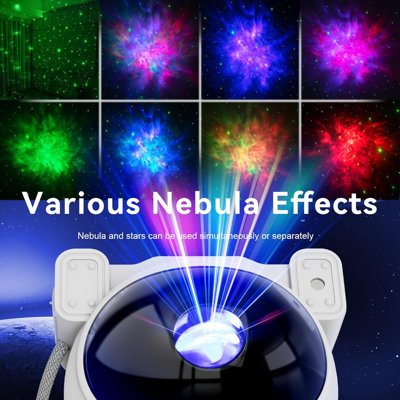 Star Projector Galaxy Night Light - Projecteur astronaute, plafonnier nébuleux étoilé avec minuterie et télécommande, esthétique de chambre d'enfant, pour Noël et anniversaires