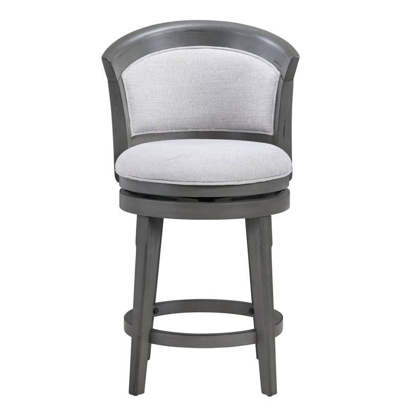 24" Swivel Stool - Antique Gray