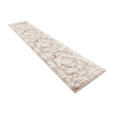 Coblitz Oriental Brown/Beige/Ivory Area Rug