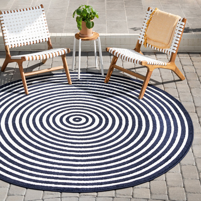 Sabrina Soto Prescott Indoor/Outdoor Rug, Round 8'