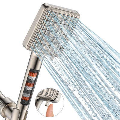 Pomme de douche à main filtrée à haute pression 6 modes
