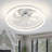 20" Ikeoluwa Modern Flush Mount Ceiling Fan with Dimmable LED Light Kit Remote and APP Control LowProfile Reversible DC Motor Fan for Bedroom-381716319