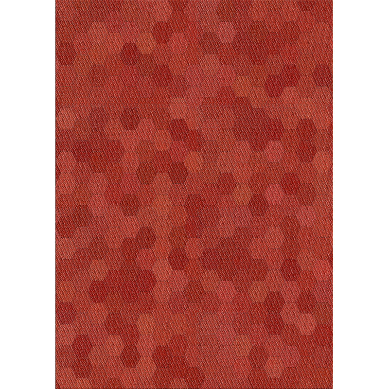 Tapis de zone rouge en laine touffeté à la main Atherton