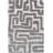 Luna Meara Gray And Ivory Recycled Polyester Area Rug-129400707