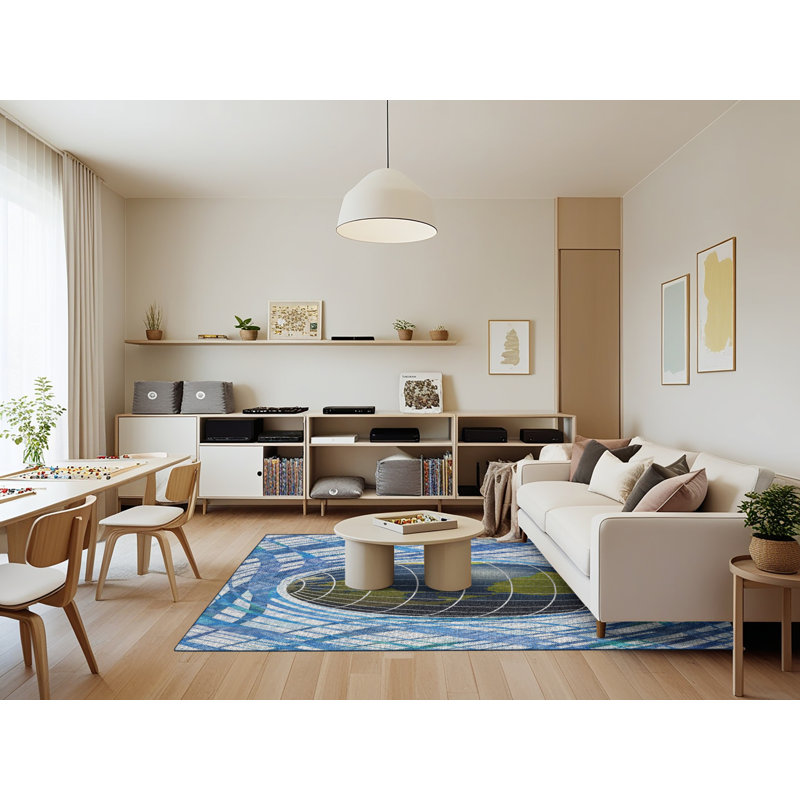 Tapis bleu, Rectangle 7 pi x 9 pi