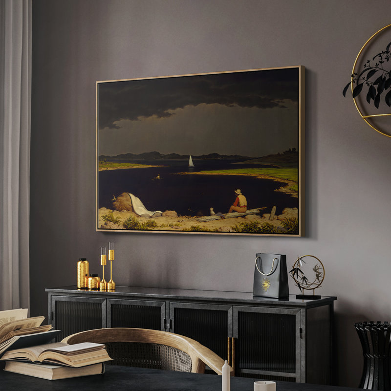 Toile tendue avec cadre 0-Martin Johnson Heade, 26 x 40, Naturel
