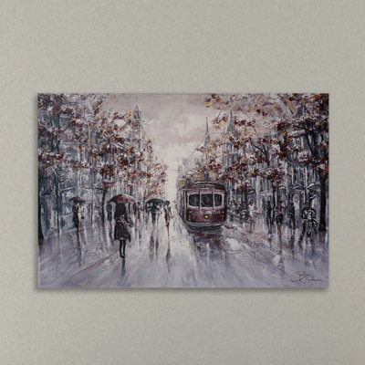 Melbourne Vibes, Collins Street by Isabella Karolewicz - Wrapped Canvas Print