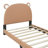 Twin Size Upholstered Platform Bed With Bear-Shaped Headboard And Footboard-919418211