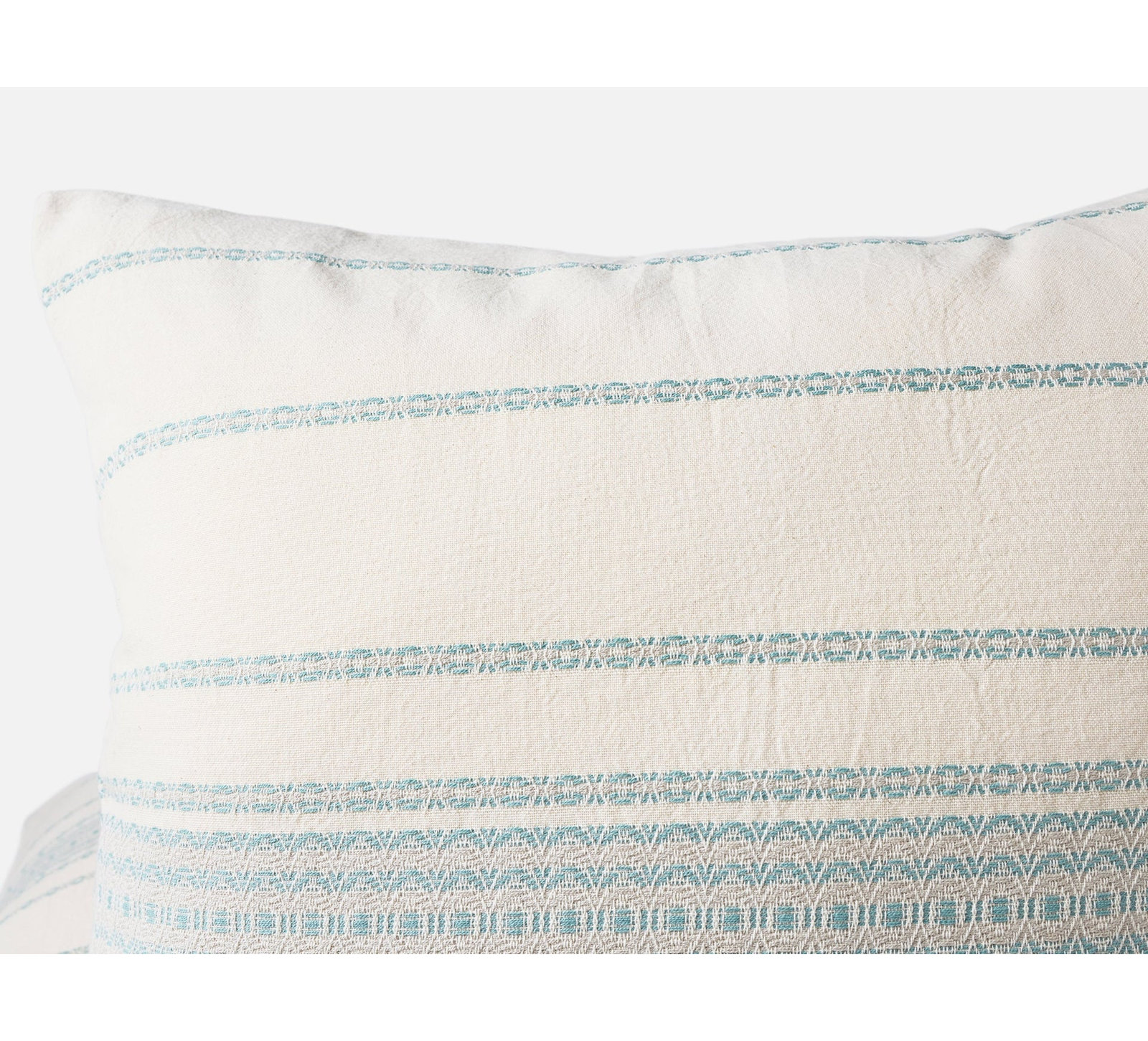 Rippled Organic Cotton Sham, Standard, Undyed/Surf