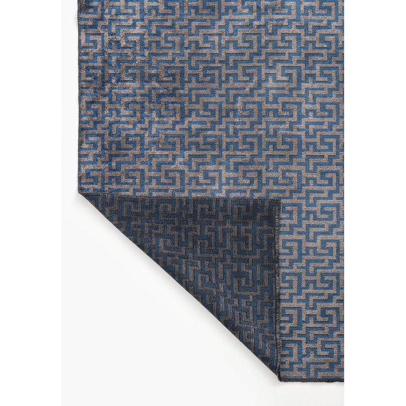 Geometric Allover Trellis Rug, Square 9'10"