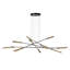 Flight 10-Light Pendant - Modern Brass - Black - Standard Overall Height-7783041-7783044-7783101