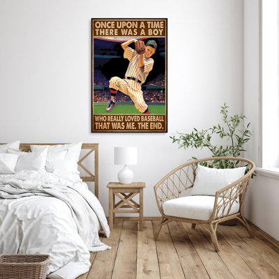 «A Boy Who Really Lived Baseball» - 1 pièce Rectangle