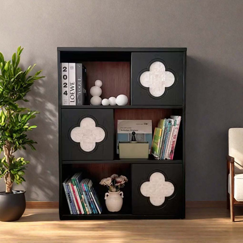 Black Creative Display Cabinet Bookcase