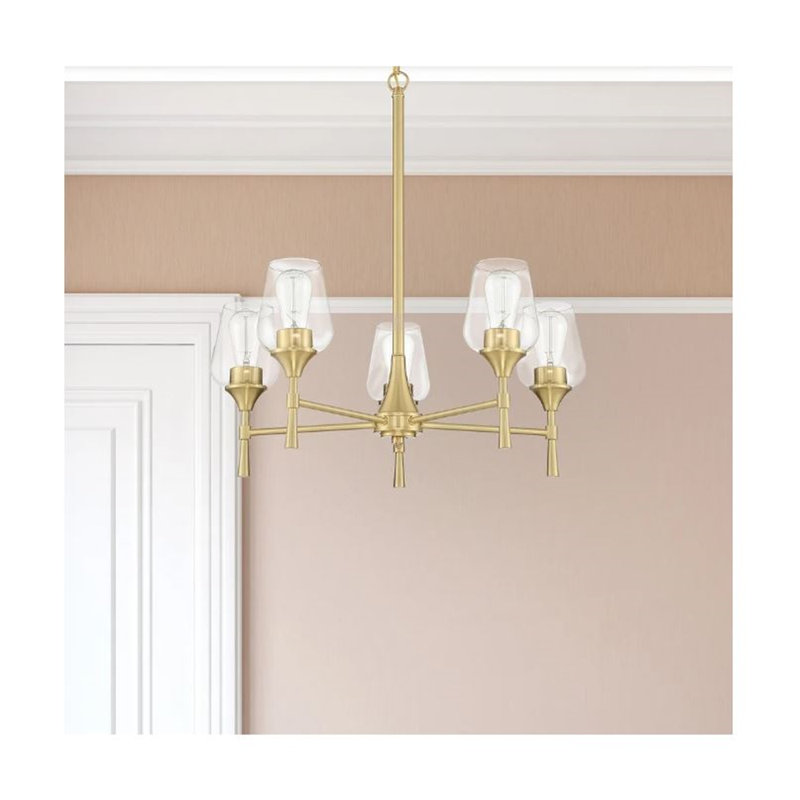 Lustre classique à 5 lumières de style bougie Corsica