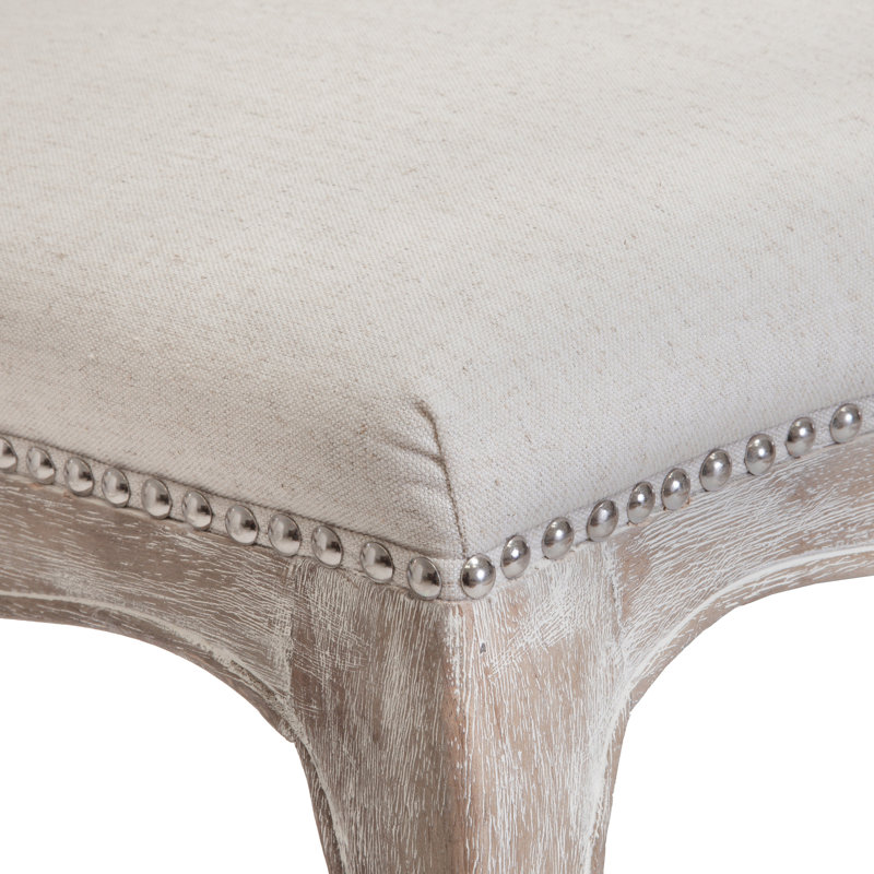 Chaise d'appoint rembourrée Betton, Beige