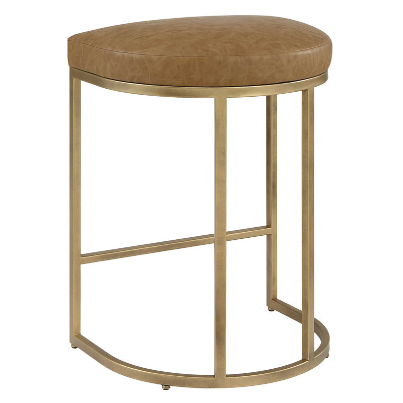 Tabouret Novi, Laiton, Brun
