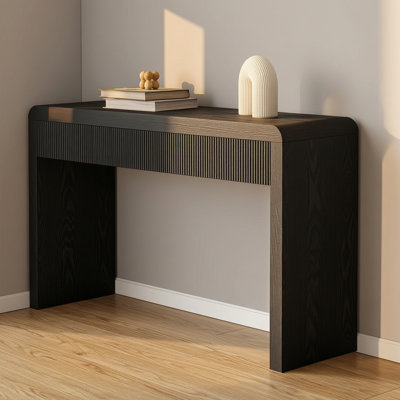 Console rustique avec 3 tiroirs cannelés