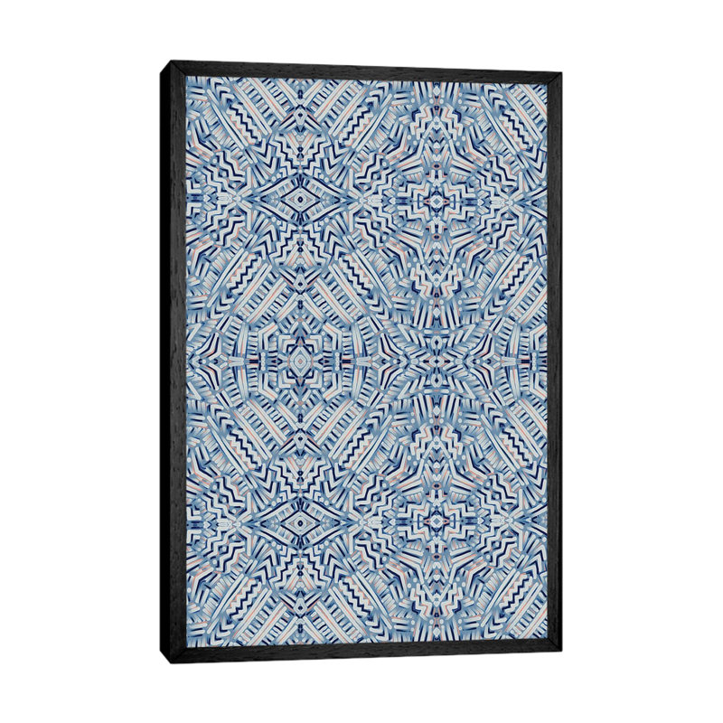Clandestine Blue - Print on Canvas, 101.6 cm H x 66.04 cm W, Black Framed