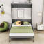 Lit escamotable mural en bois avec canapé-106408954-106408947
