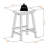 Calvin Four Leg Counter Stool with Saddle Seat in Walnut, 23.85'' H X 17.2'' W X 14.36'' D-1352184513