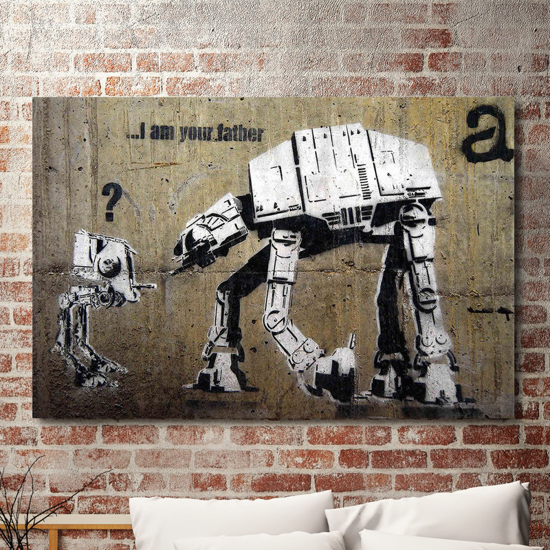 I Am Father by Banksy - Wrapped Canvas Print, 41 cm H x 61 cm W x 4 cm D