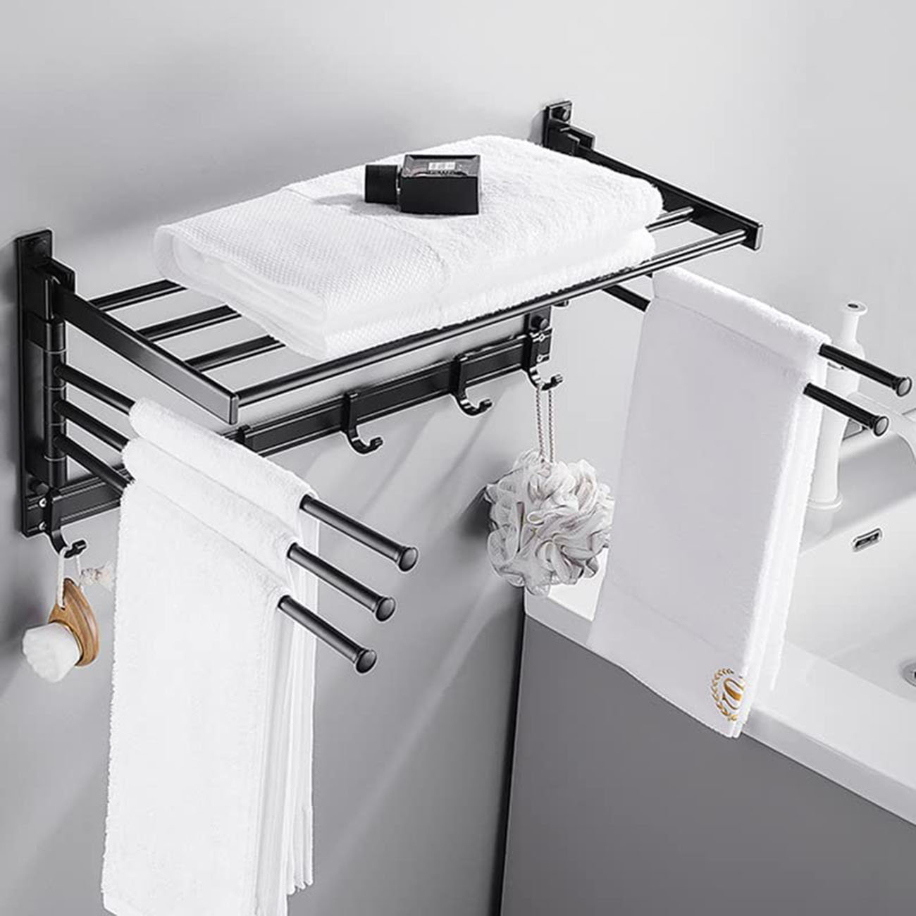 QIANXING Wall Mounted Towel Rack