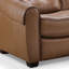 Causeuse inclinable en cuir véritable 62 po Bennith